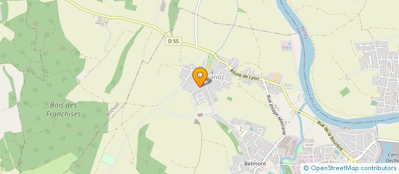 localisation de l'entreprise MADAME SANDRINE PIOVANO  CHAVANOZ