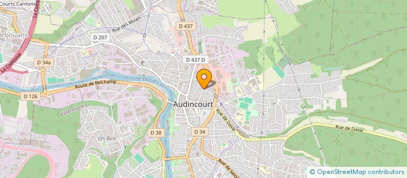 localisation de l'entreprise MADAME SANDRINE PIROMALLI  AUDINCOURT