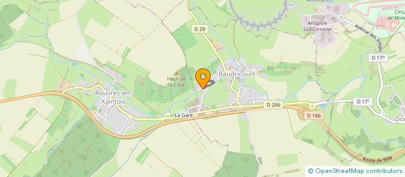 localisation de l'entreprise MADAME SANDRINE PIROUE  BAUDRICOURT