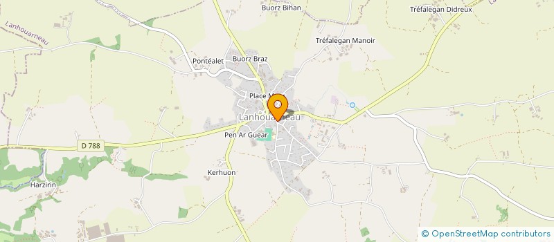 localisation de l'entreprise MADAME SANDRINE PLEIBER  LANHOUARNEAU