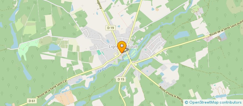 localisation de l'entreprise MADAME SANDRINE PLUCHON à LIGNY-LE-RIBAULT
