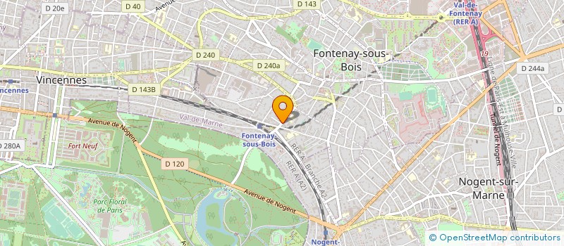 localisation de l'entreprise MADAME SANDRINE POIDEVIN à FONTENAY SOUS BOIS