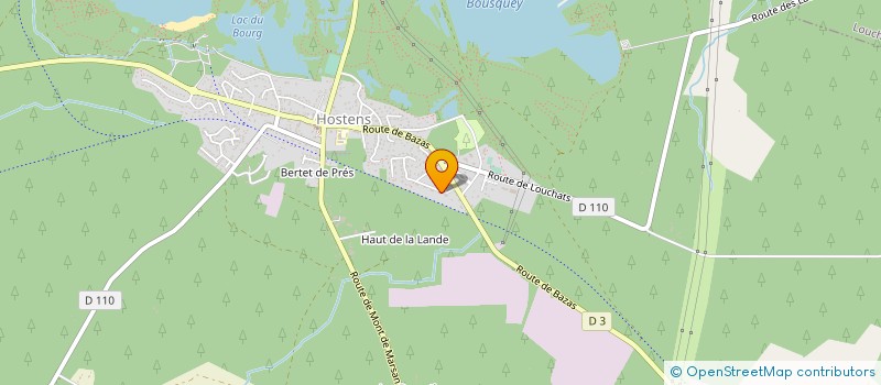 localisation de l'entreprise MADAME SANDRINE POINTIER  HOSTENS