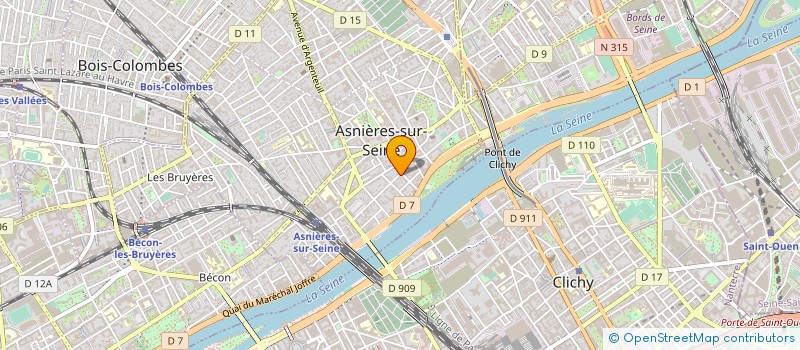 localisation de l'entreprise MADAME SANDRINE POIRSON  ASNIERES-SUR-SEINE