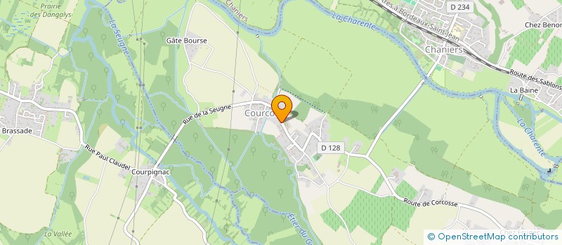 localisation de l'entreprise MADAME SANDRINE POITEVIN  COURCOURY