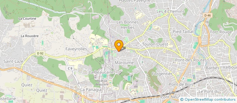 localisation de l'entreprise MADAME SANDRINE POITREY  TOULON