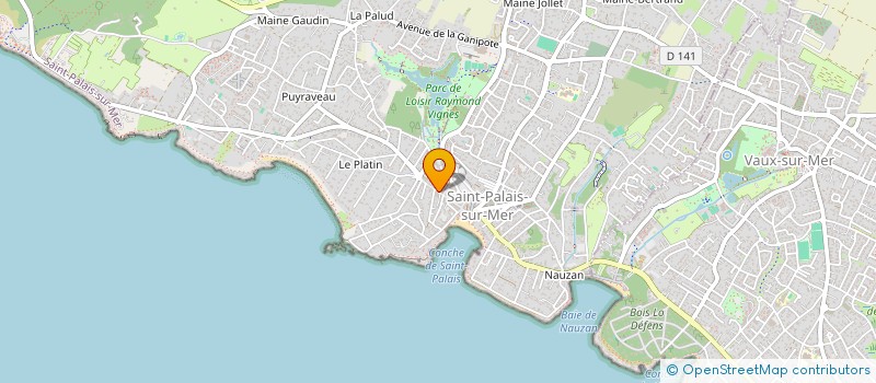 localisation de l'entreprise MADAME SANDRINE POMMIER  SAINT-PALAIS-SUR-MER