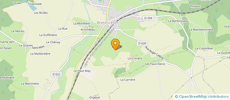localisation de l'entreprise MADAME SANDRINE PONCHAUX à MOUTIERS-AU-PERCHE