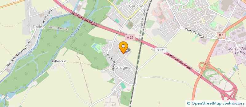 localisation de l'entreprise MADAME SANDRINE PONTIER  GRUGIES