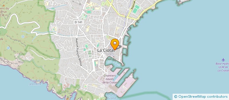 localisation de l'entreprise MADAME SANDRINE PORCHER à LA CIOTAT
