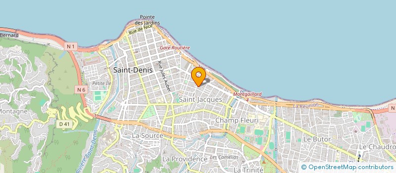 localisation de l'entreprise MADAME SANDRINE POUDROUX  SAINT-DENIS
