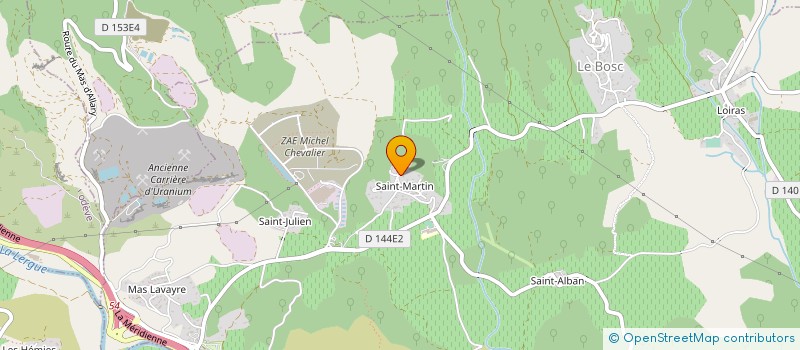 localisation de l'entreprise MADAME SANDRINE POUJOL  LE BOSC