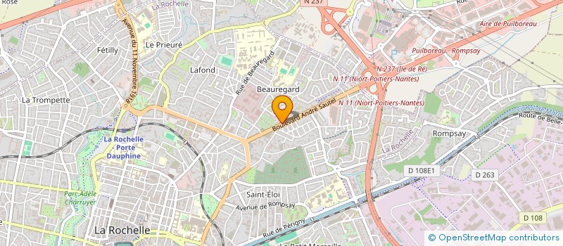 localisation de l'entreprise MADAME SANDRINE POULAIN  LA ROCHELLE