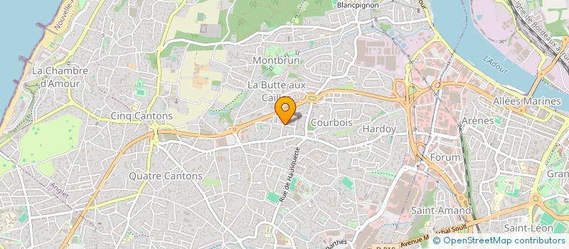 localisation de l'entreprise MADAME SANDRINE POURTAU  ANGLET