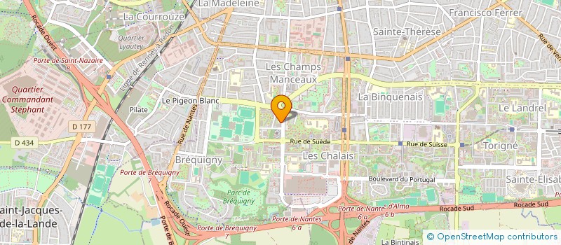 localisation de l'entreprise MADAME SANDRINE POUTREL  RENNES