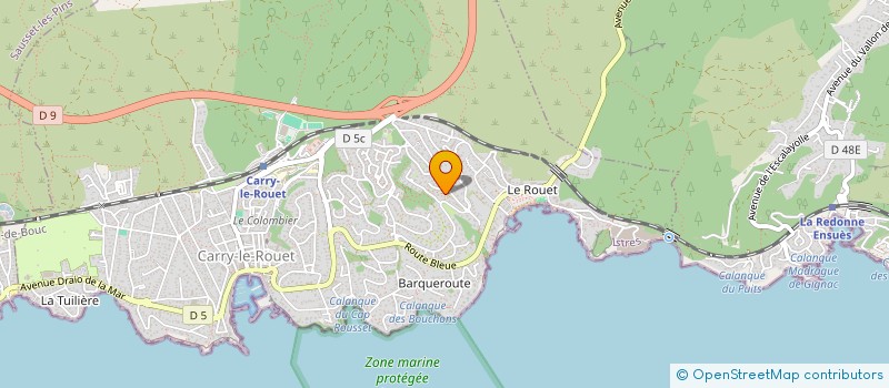 localisation de l'entreprise MADAME SANDRINE PRESSIAT  CARRY-LE-ROUET