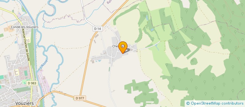 localisation de l'entreprise MADAME SANDRINE PREVOT  VOUZIERS