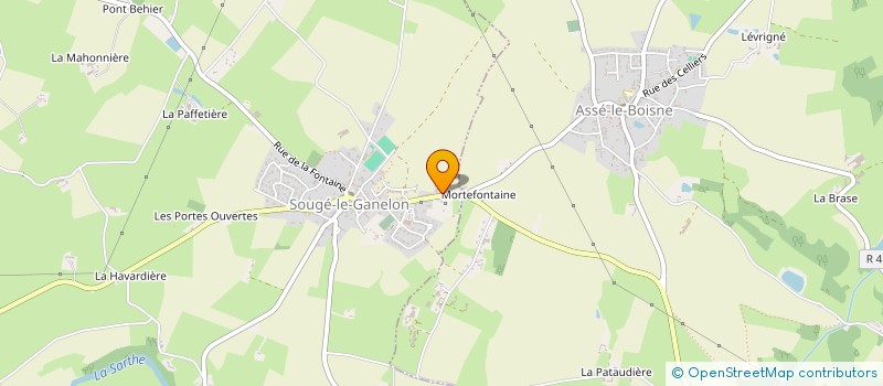 localisation de l'entreprise MADAME SANDRINE PREVOT  SOUGE-LE-GANELON