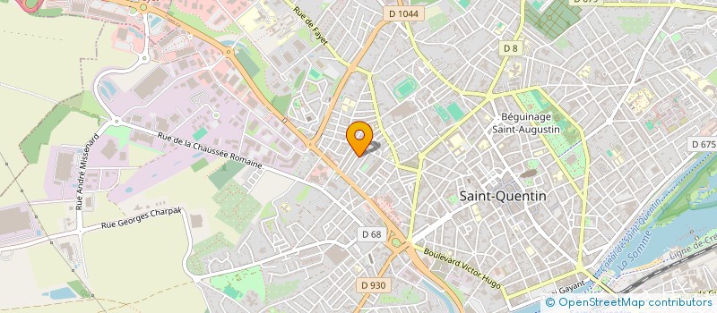 localisation de l'entreprise MADAME SANDRINE PRIEUR à SAINT-QUENTIN