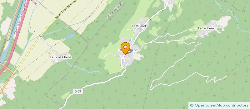 localisation de l'entreprise MADAME SANDRINE PRIEUR  BONVILLARD