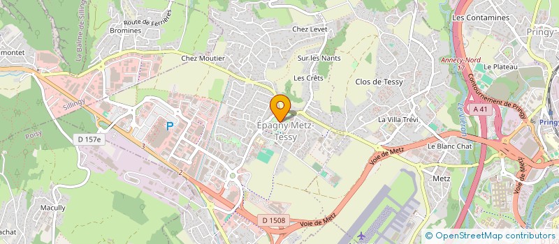 localisation de l'entreprise MADAME SANDRINE PRISSETTE  EPAGNY METZ-TESSY