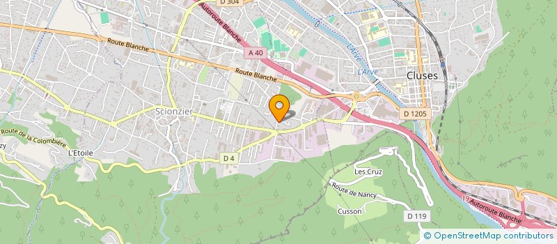 localisation de l'entreprise MADAME SANDRINE PROSPERI  SCIONZIER