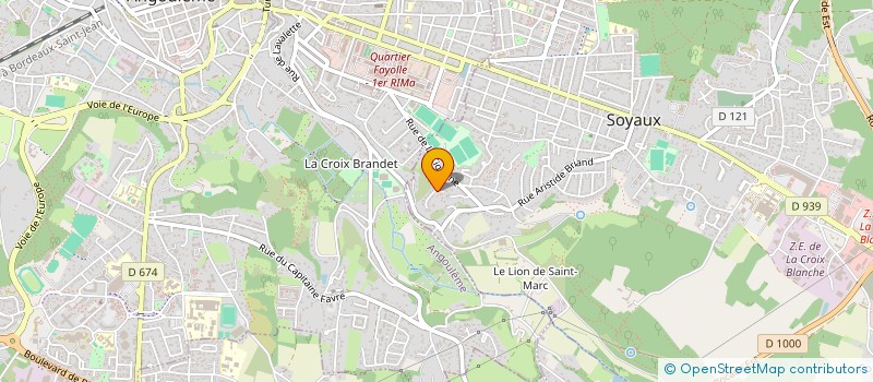 localisation de l'entreprise MADAME SANDRINE PRUD HOMME DE LA BOUSSINIERE  SOYAUX