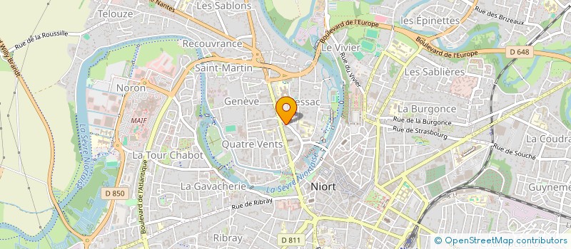 localisation de l'entreprise MADAME SANDRINE QUEAU à NIORT