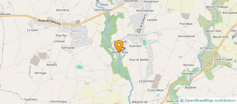 localisation de l'entreprise MADAME SANDRINE QUEMENER-LAVANANT  PLOUGOULM