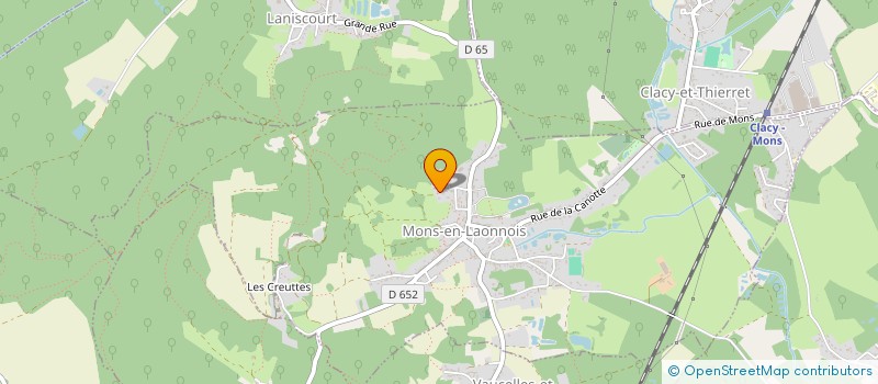 localisation de l'entreprise MADAME SANDRINE QUIN  MONS-EN-LAONNOIS