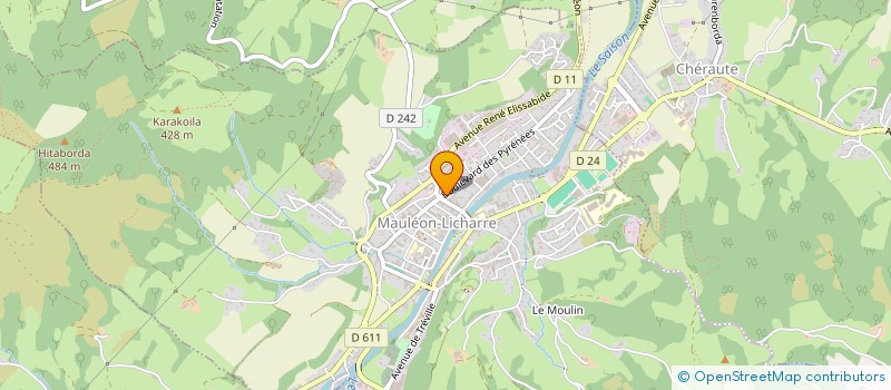 localisation de l'entreprise MADAME SANDRINE RABBE  MAULEON-LICHARRE