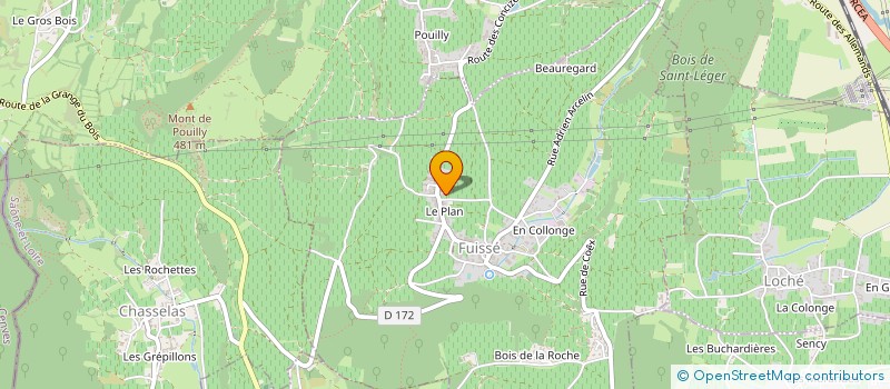 localisation de l'entreprise MADAME SANDRINE RAFFIN  FUISSE