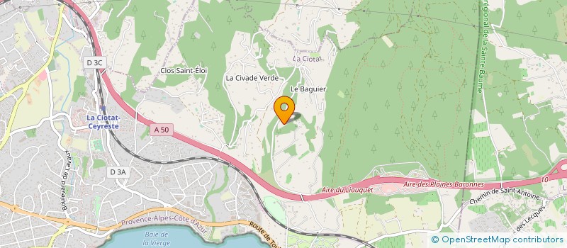 localisation de l'entreprise MADAME SANDRINE RAGO  LA CIOTAT