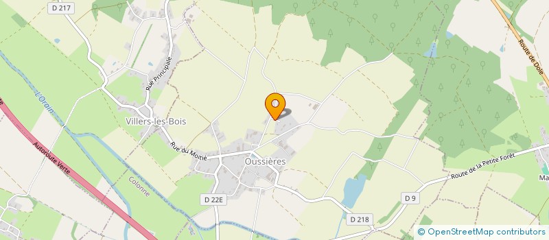 localisation de l'entreprise MADAME SANDRINE RAICHON  OUSSIERES