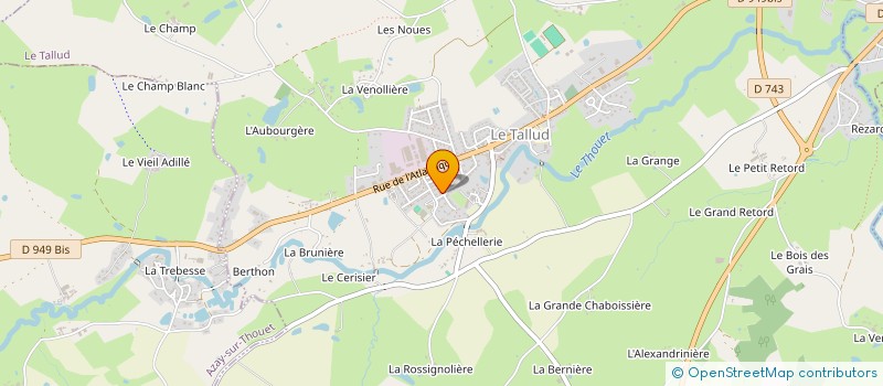 localisation de l'entreprise MADAME SANDRINE RAMPON  LE TALLUD