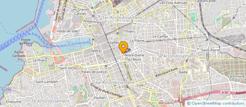 localisation de l'entreprise MADAME SANDRINE RAOUL à MARSEILLE
