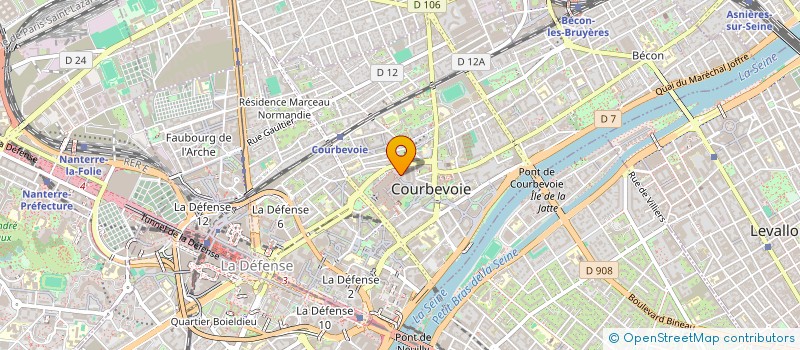 localisation de l'entreprise MADAME SANDRINE RATHIER à COURBEVOIE