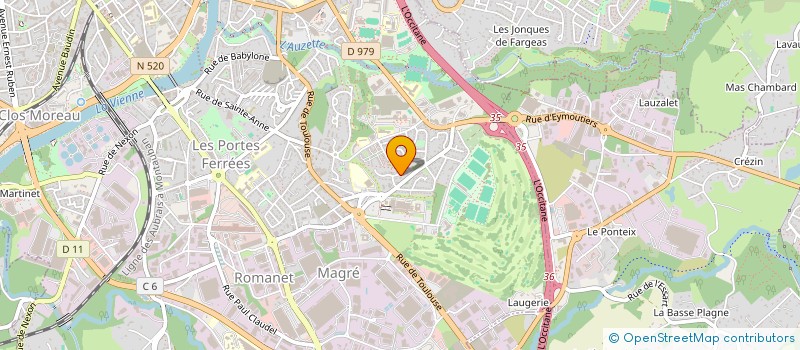 localisation de l'entreprise MADAME SANDRINE RATIEUVILLE à LIMOGES