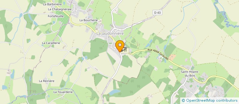 localisation de l'entreprise MADAME SANDRINE RAUD  LA JAUDONNIERE