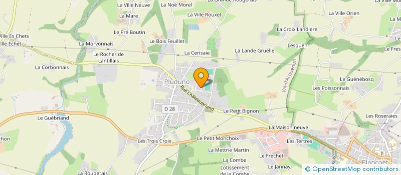 localisation de l'entreprise MADAME SANDRINE RAULT  PLUDUNO