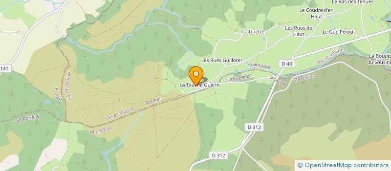 localisation de l'entreprise MADAME SANDRINE RAVIER à PAIMPONT