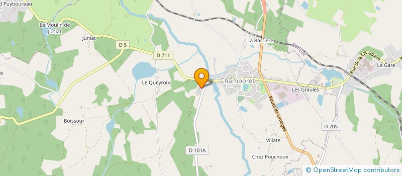 localisation de l'entreprise MADAME SANDRINE RAYMOND à CHAMBORET