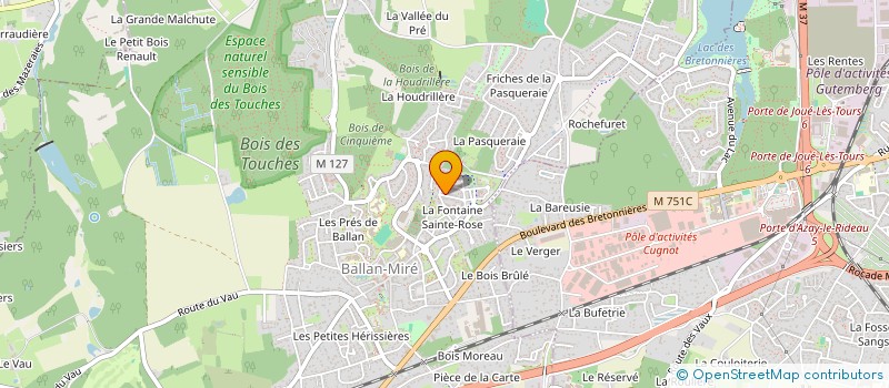 localisation de l'entreprise MADAME SANDRINE RAYNAUD  BALLAN-MIRE