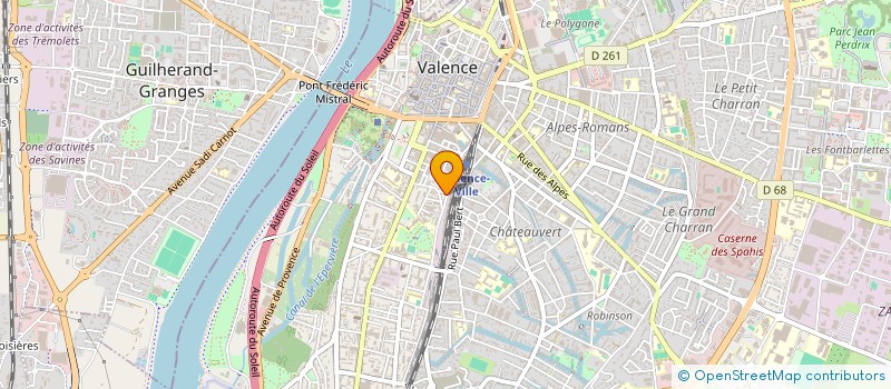 localisation de l'entreprise MADAME SANDRINE REBATET à VALENCE