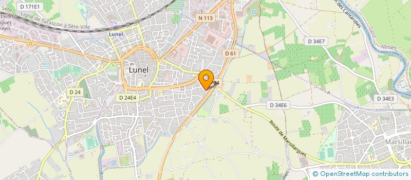 localisation de l'entreprise MADAME SANDRINE REBOUL à LUNEL