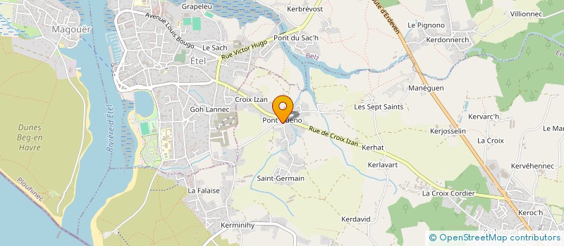 localisation de l'entreprise MADAME SANDRINE REBOURG  ERDEVEN