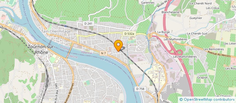 localisation de l'entreprise MADAME SANDRINE RECCHIA  TAIN-L'HERMITAGE