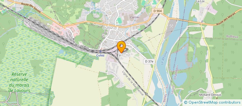 localisation de l'entreprise MADAME SANDRINE REGNIERE  CULOZ-BEON