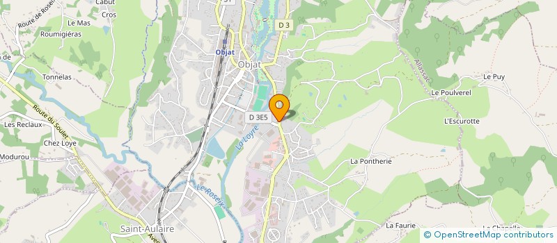 localisation de l'entreprise MADAME SANDRINE RELIER  OBJAT