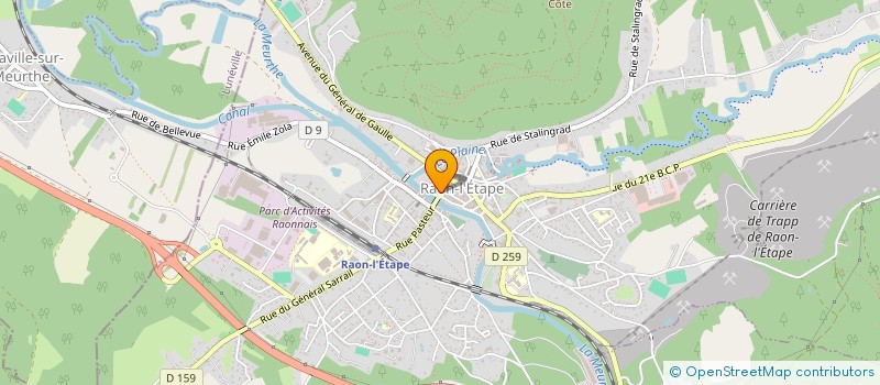 localisation de l'entreprise MADAME SANDRINE REMY à RAON-L'ETAPE